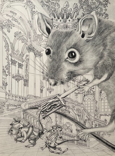 Souris estampe après - souris,,