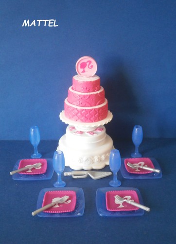 Vaisselle barbie mattel pelle - barbie,