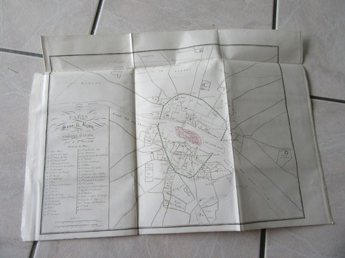 Paris rare plan - plan, siecle