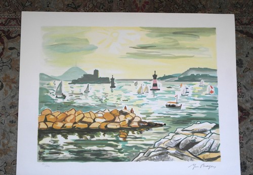 Lithographie yves brayer - lithographie,