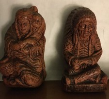 VINTAGE SYROCO WOOD INDIAN
