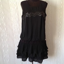 BREAL ROBE FEMME NOIR TAILLE 44 ( ROFE01/12/01-22B )