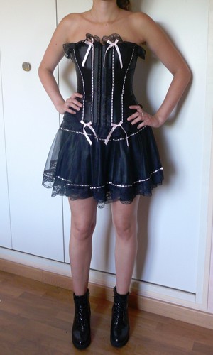 Ensemble sexy gothique - sexy, jupe