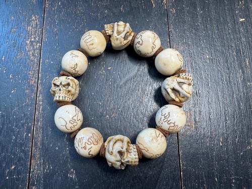 Bracelet crâne bois de - bracelet,