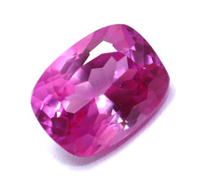 AAA 6,95 Ct Saphir Rose Ceylan Naturel Parfait Taille Coussin Pierre Précieuse