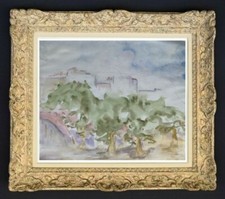 ELISABETH HAHN (1924-2021) Elève de Souverbie VUE DE COLLIOURE FAUVISTE (93)