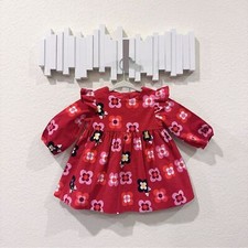 Jacadi Red Flower Print Ruffle