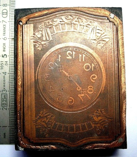 Plaque gravure cuivre - plaque,
