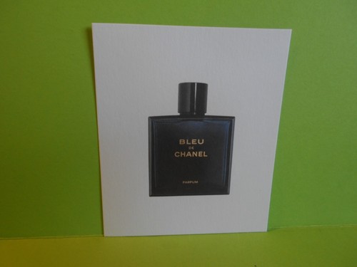 Chanel carte publicitaire bleu