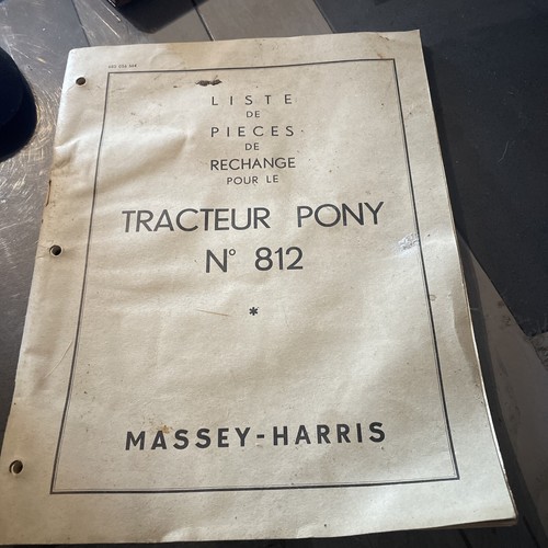 Tracteur pony 812 - pony, liste