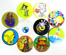 LOT 10 POG CHUPA CHUPS CAPS AUCUN DOUBLE POGS ANIMAGE OFFICIEL COLLECTION JOUETS