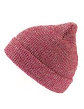 Bonnet Femme Tricoté Beanie Rouge Hiver Ski Sport