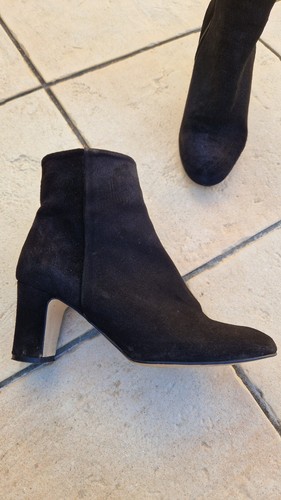 Bottines daim noires - noires,