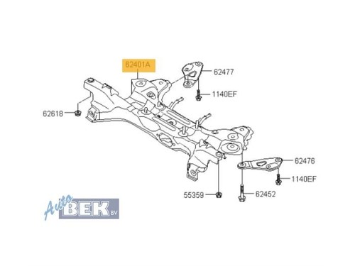 Porte essieu avant - hyundai, i20