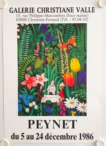 Affiche peynet 1986 exposition - peynet,
