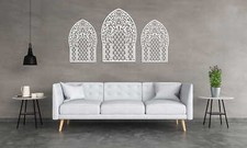 PANNEAU DÉCORATIF AJOURÉ, FENÊTRE MAROCAINE, DÉCORATION MURALE 3D, ORNEMENT, TRI