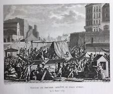 Gravure Révolution Émeute à