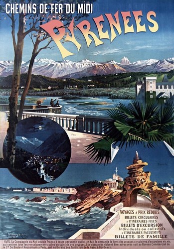 Affiche poster biarritz pau - affiche,