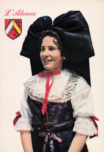 Alsace costume coiffe - alsace,
