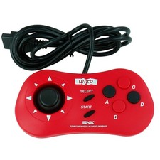 Manette de jeu rouge contrôleur CD Neo Geo SNK AES avec connecteur Supergun D...