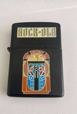 ANCIEN BRIQUET A ESSENCE STYLE ZIPPO CHAMP ROCK-OLA JUKEBOX STYLISÉ