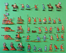 Plats d'étain - Zinnfiguren - Flat Tin : 44 soldats Louis XIV - Artillerie