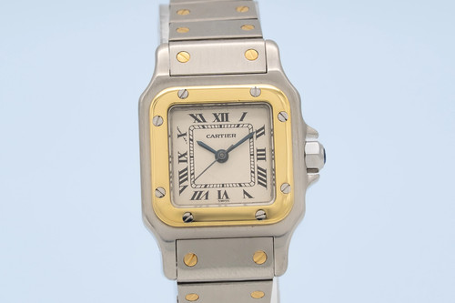 Cartier santos lady two tone - lady,