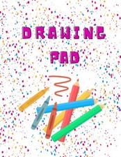 Drawing Pad For Kids Blank Paper Sketch Book for Drawing Practice 100 Pages 8...