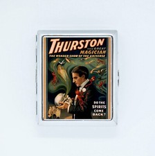 etui a cigarettes boite affiche spectacle magie THURSTON spirit neuf