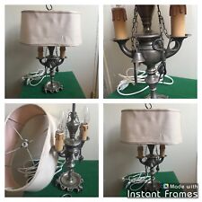 Ancienne Lampe Bouillotte De Table Bureau Chevet Salon Années 50 / 60 Vintage