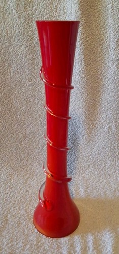 Vases verre murano rouge - verre,