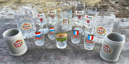 Bocks chopes verres à - bocks, /