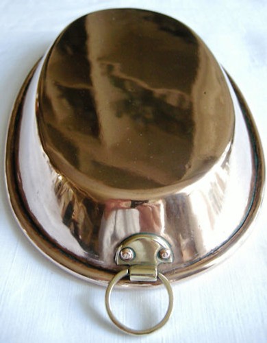 Plat ovale cuivre - en, anneau