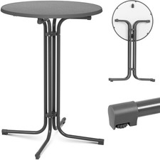 Table haute ronde et pliable