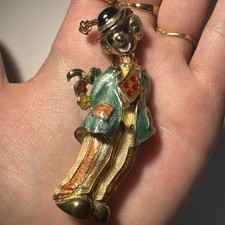 Broche Clown Vert Jaune Orange