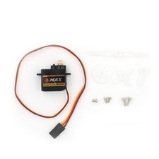 1 mini servomoteur analogique à engrenages métalliques ES08MAII 12g 1,8kg 0,12s