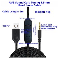 Casque Gaming Câble USB pour