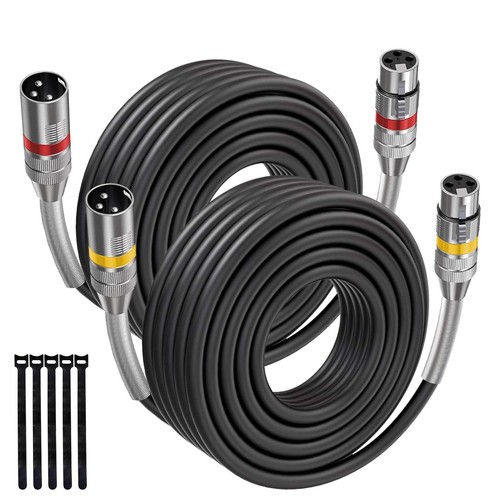 Xlr cables pack 3 pin - xlr, ft/