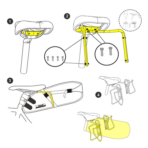 Rhinowalk bike saddle bag - rhinowalk,