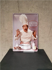 Plaque métal cuisine, déco