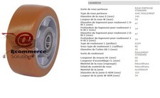 ROUE STABILISATRICE LINDE FENWICK L10 L12 140 54 60 20 mm GERBEUR ELECTRIQUE