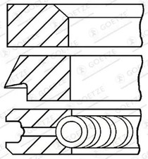 Jeu de segments de piston