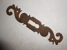  Ornement Entrée de Serrure métal fer armoire ancienne restauration  porte