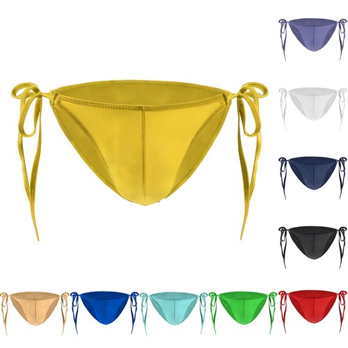 Slip bikini homme lacets - à,