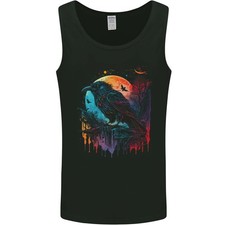 Un Corbeau Avec Fantaisie Lune Hommes Débardeur