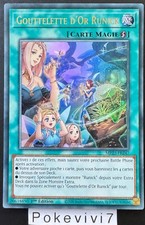 Carte YU-GI-OH! GOUTTELETTE D'OR RUNICK MP23-FR247 UR NEUF