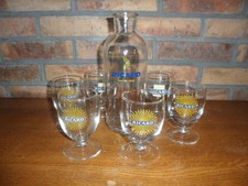 verres ballon et carafe ricard en verre