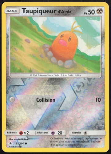 Carte pokémon taupiqueur - carte,