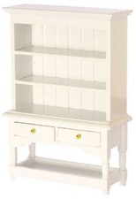 Poupées Maison Shabby Chic Blanc Commode Miniature Cuisine Salle à Manger Meuble