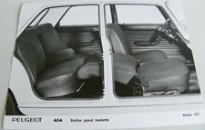 Photo presse PEUGEOT 404 berline grand tourisme modèle 1971 //217
